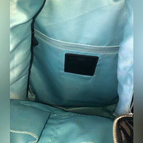 Coach brown monogram backpack - Picture 4 of 6